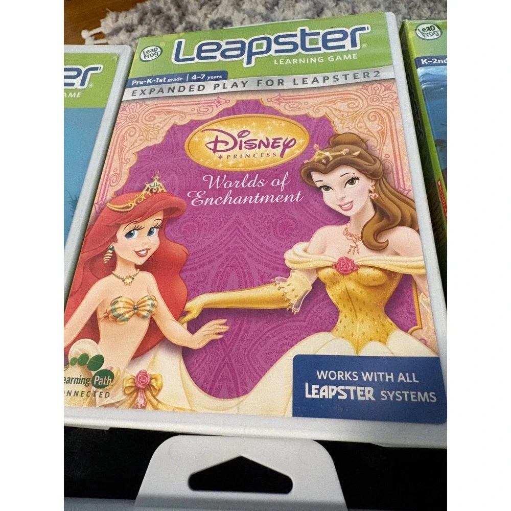 LeapFrog Leapster Learning Game Lot of 6 Nemo Princess Backyardigans Pet Pals